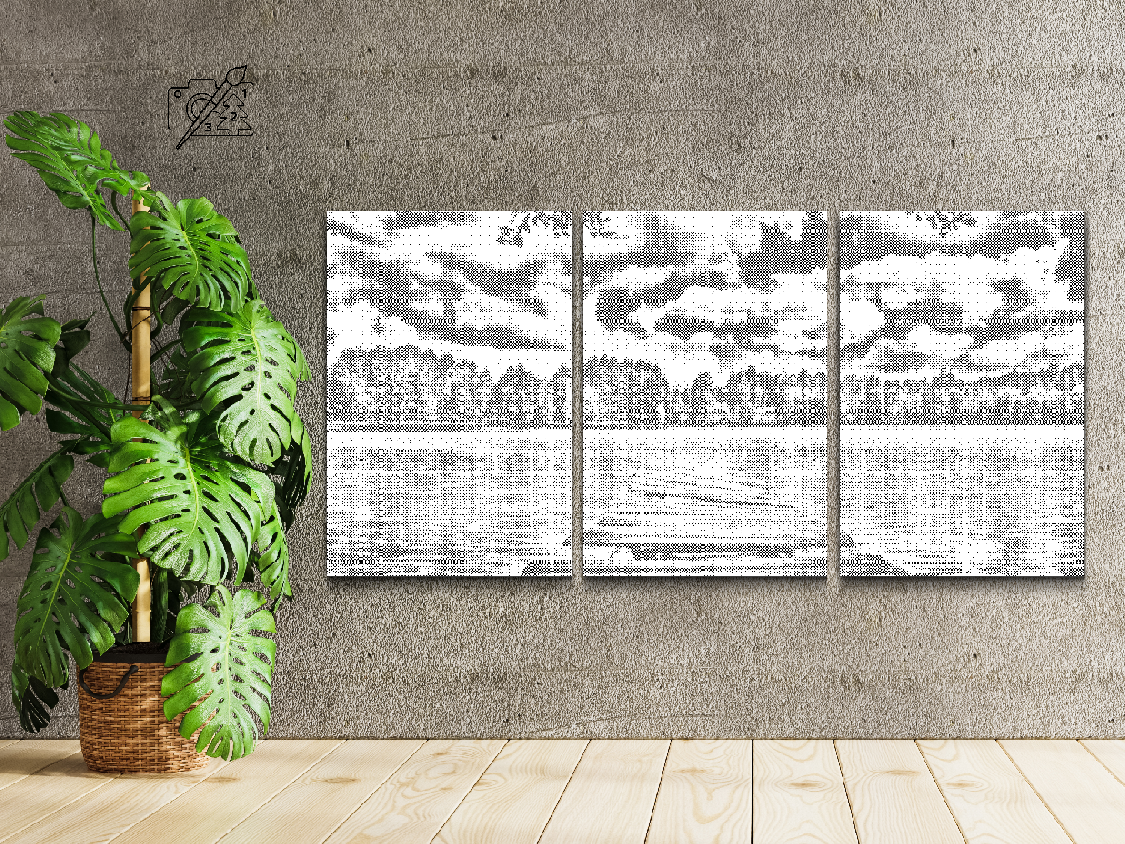 Jetée donnant sur la nature (lot de 3) - Dottingo