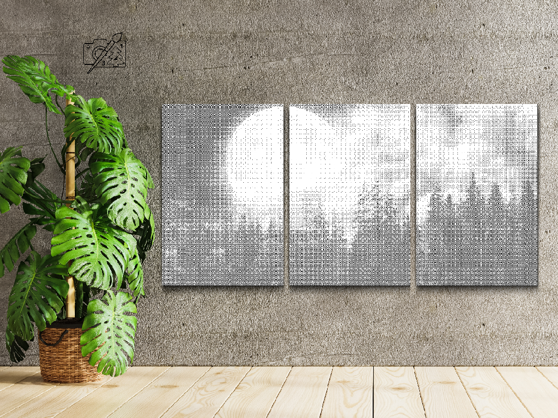 Pleine lune sur la forêt (lot de 3) - Dottingo