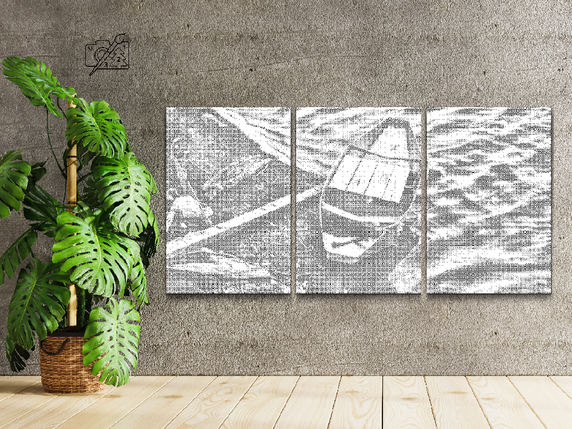 Navire sur la rive (lot de 3) - Dottingo