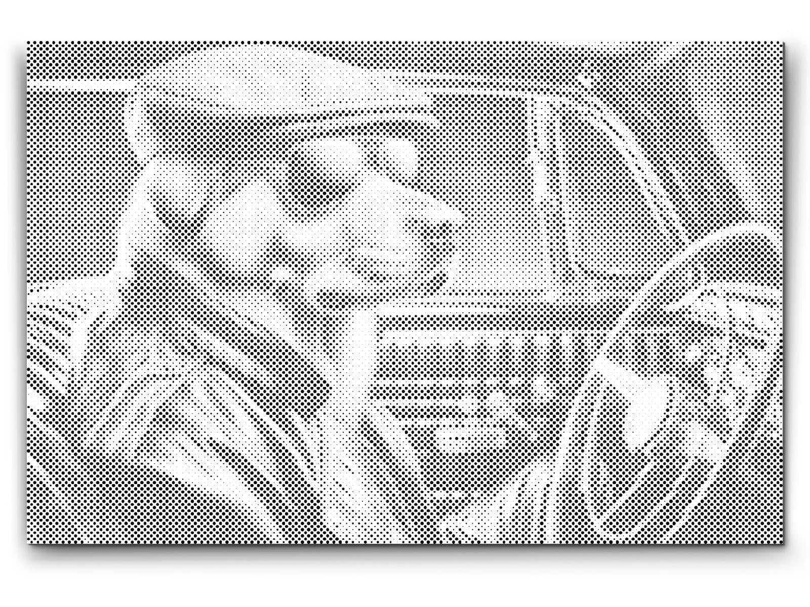 Chien dans un cabriolet noir - Dottingo
