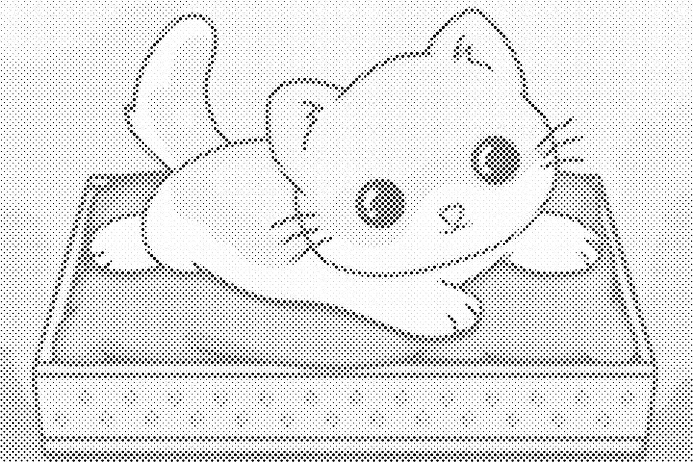 Chaton sur couverture violette - Dottingo