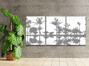 Coucher de soleil à Bali (lot de 3) - Dottingo