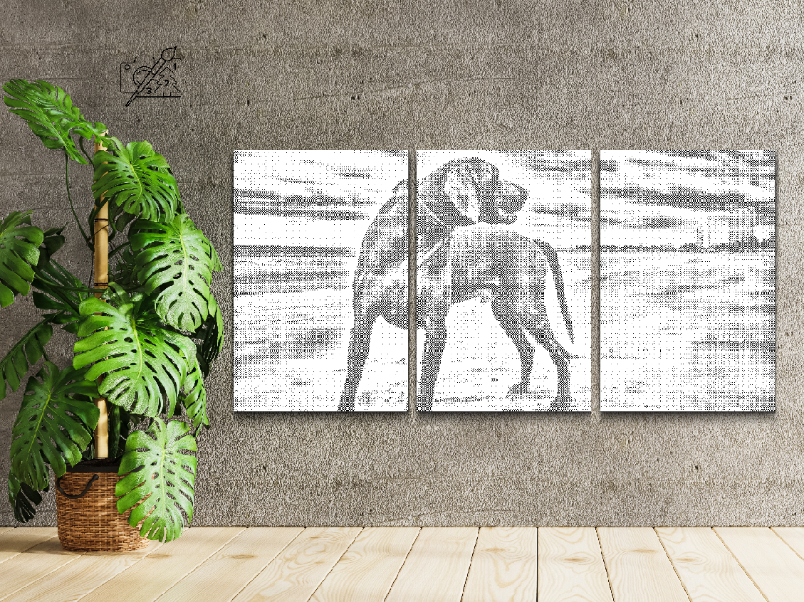 Un chien sur la plage (lot de 3) - Dottingo