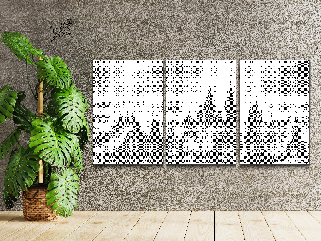 Panorama de Prague (lot de 3) - Dottingo