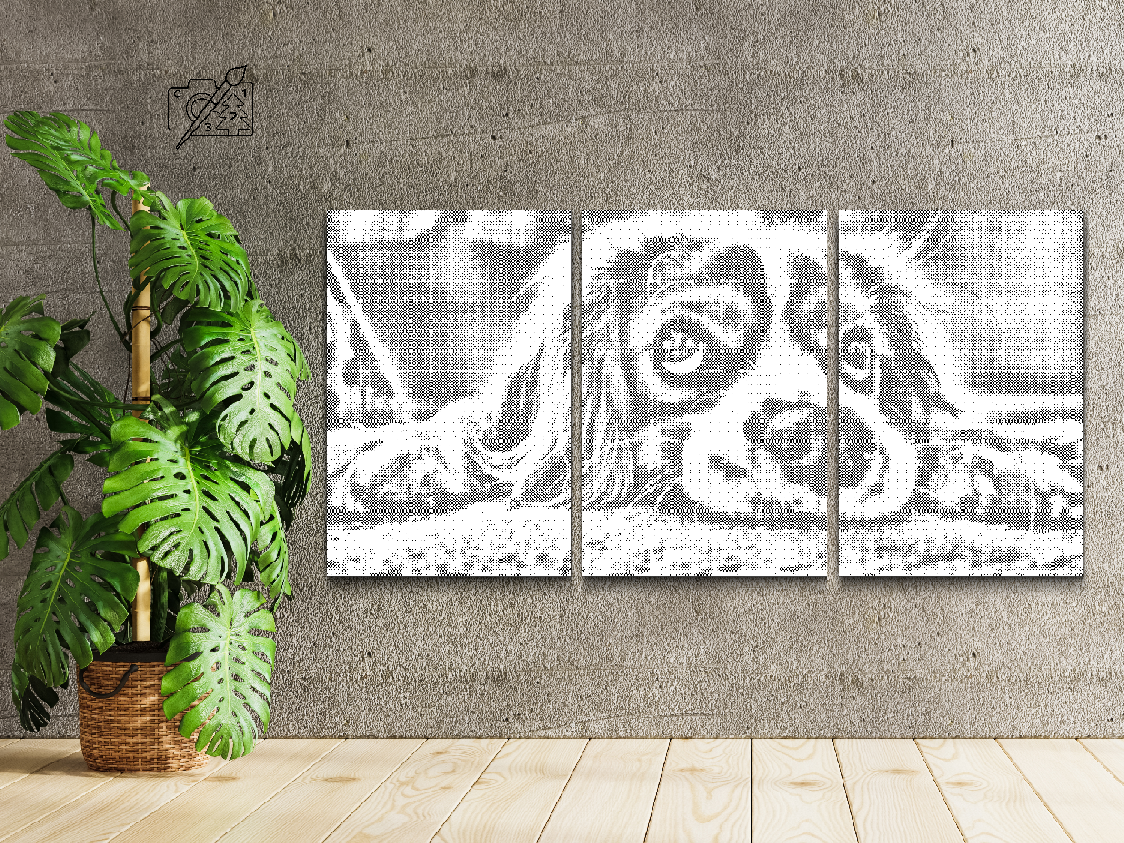 Chiot avec yeux implorants (lot de 3) - Dottingo