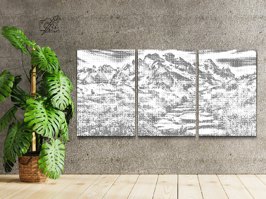 Paysage montagneux (lot de 3) - Dottingo