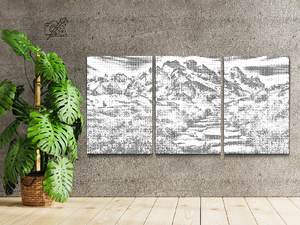 Paysage montagneux (lot de 3) - Dottingo