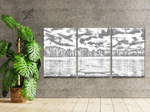 Jetée donnant sur la nature (lot de 3) - Dottingo