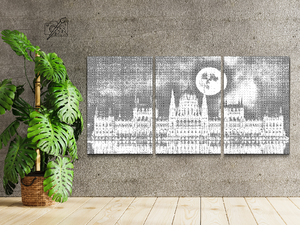 Budapest dans la nuit (lot de 3) - Dottingo