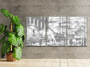 Hambourg la nuit (lot de 3) - Dottingo