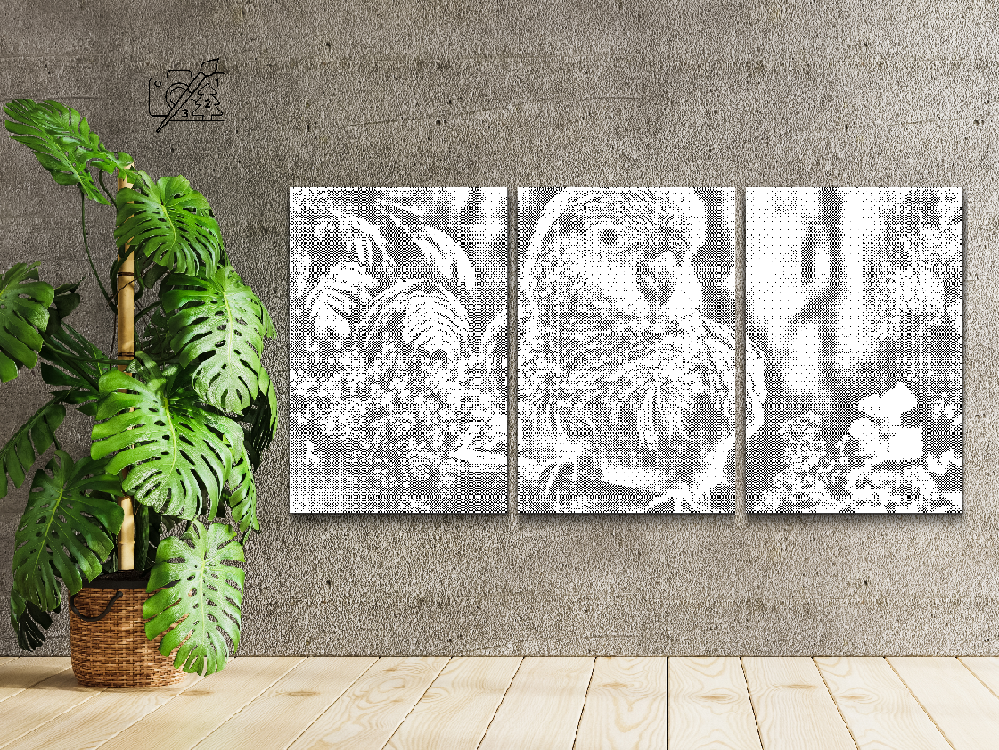 Perroquet dans la forêt tropicale (lot de 3) - Dottingo