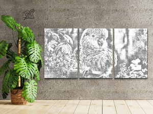 Perroquet dans la forêt tropicale (lot de 3) - Dottingo