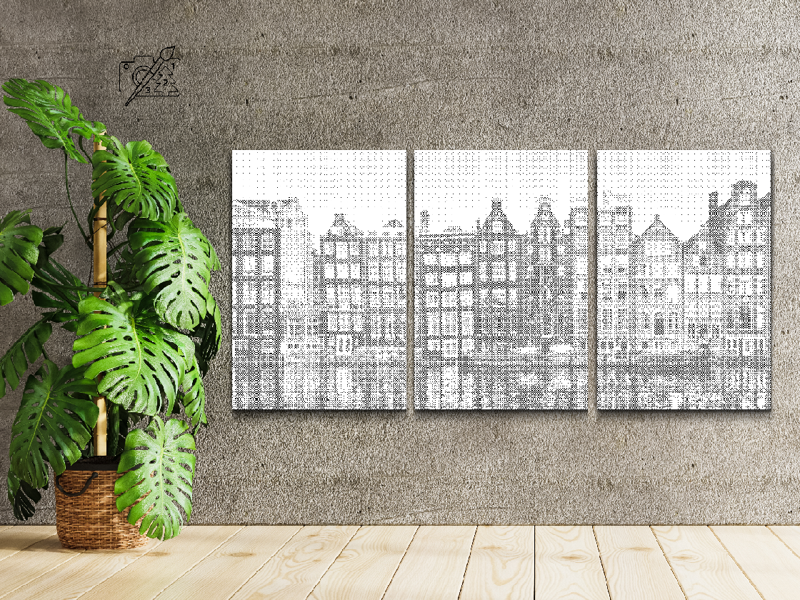 Bâtiments d’Amsterdam 2 (lot de 3) - Dottingo