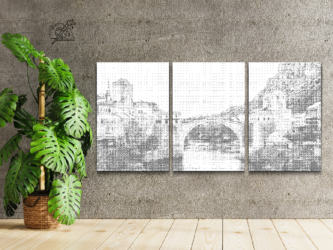 Pont dans la ville (lot de 3) - Dottingo