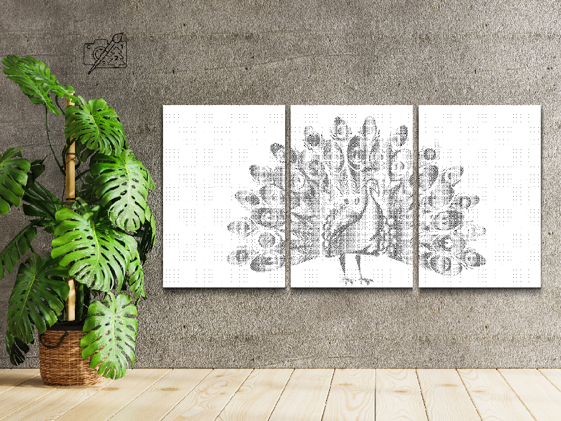 Paon fier (lot de 3) - Dottingo