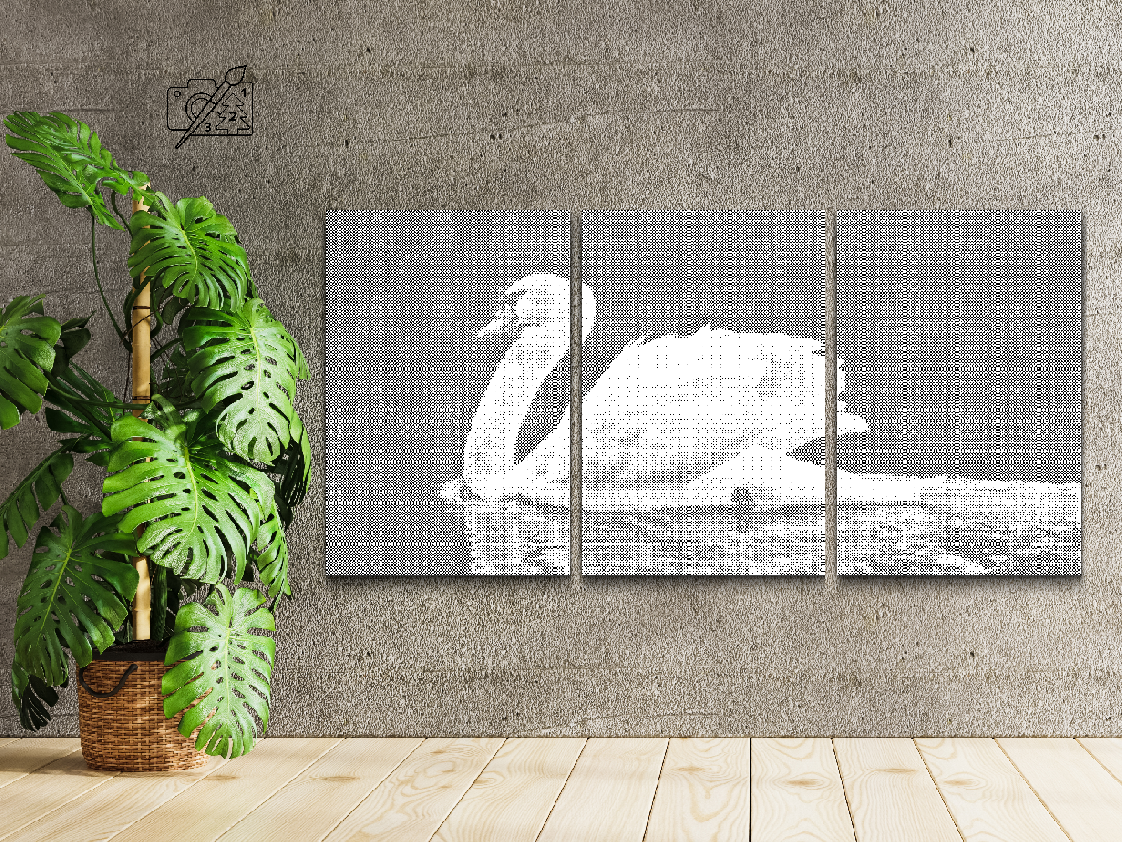 Cygne blanc (lot de 3) - Dottingo