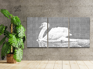 Cygne blanc (lot de 3) - Dottingo