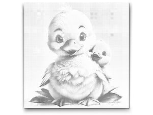 Canard avec petit canard - Dottingo