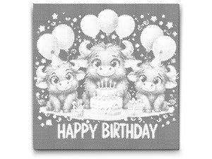 Les taureaux vous souhaitent un joyeux anniversaire - Dottingo