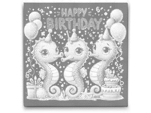 Les hippocampes vous souhaitent un joyeux anniversaire - Dottingo