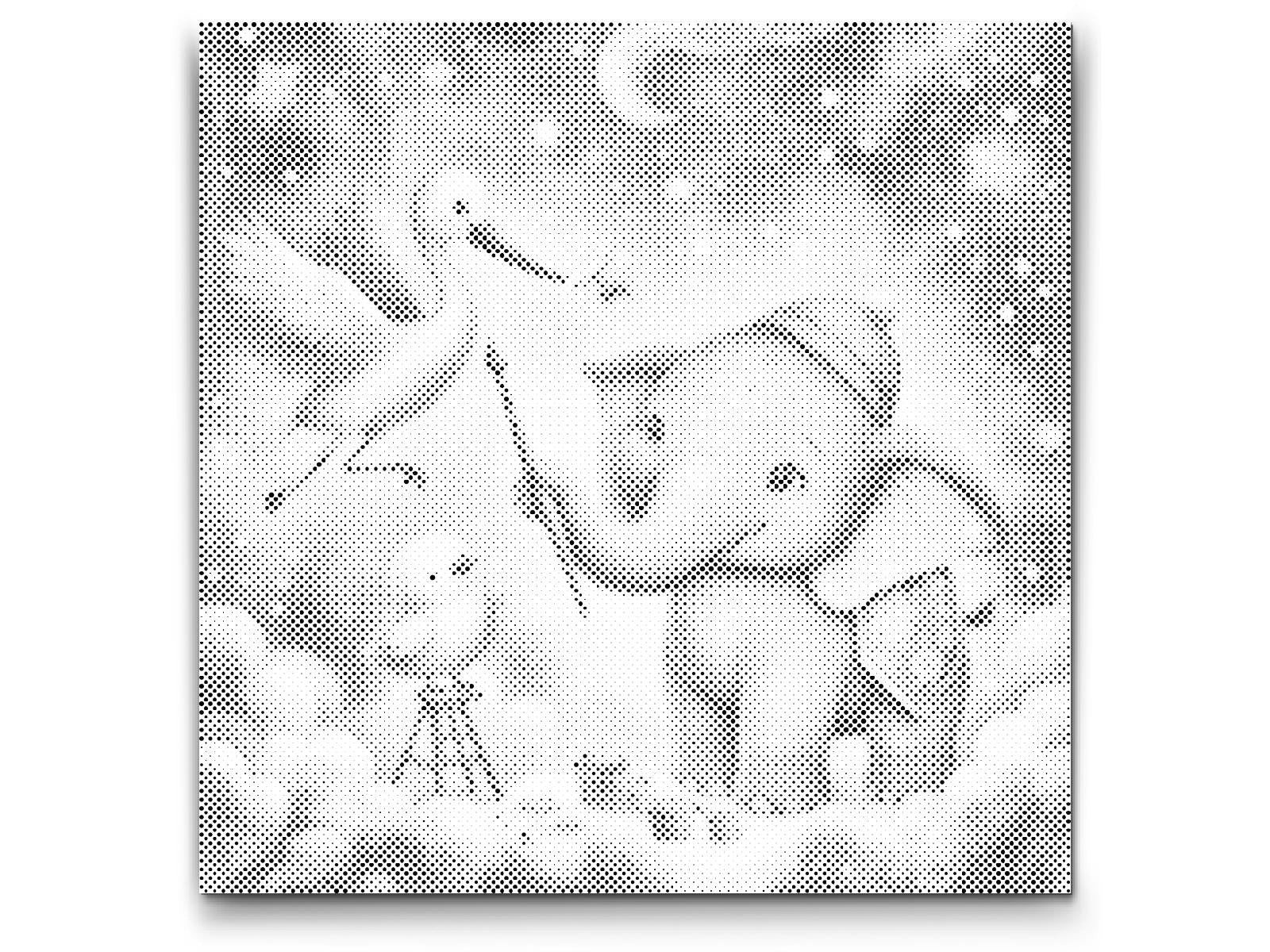 Peinture dans les nuages – éléphant - Dottingo