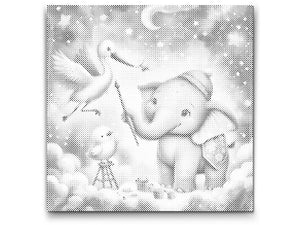 Peinture dans les nuages – éléphant - Dottingo