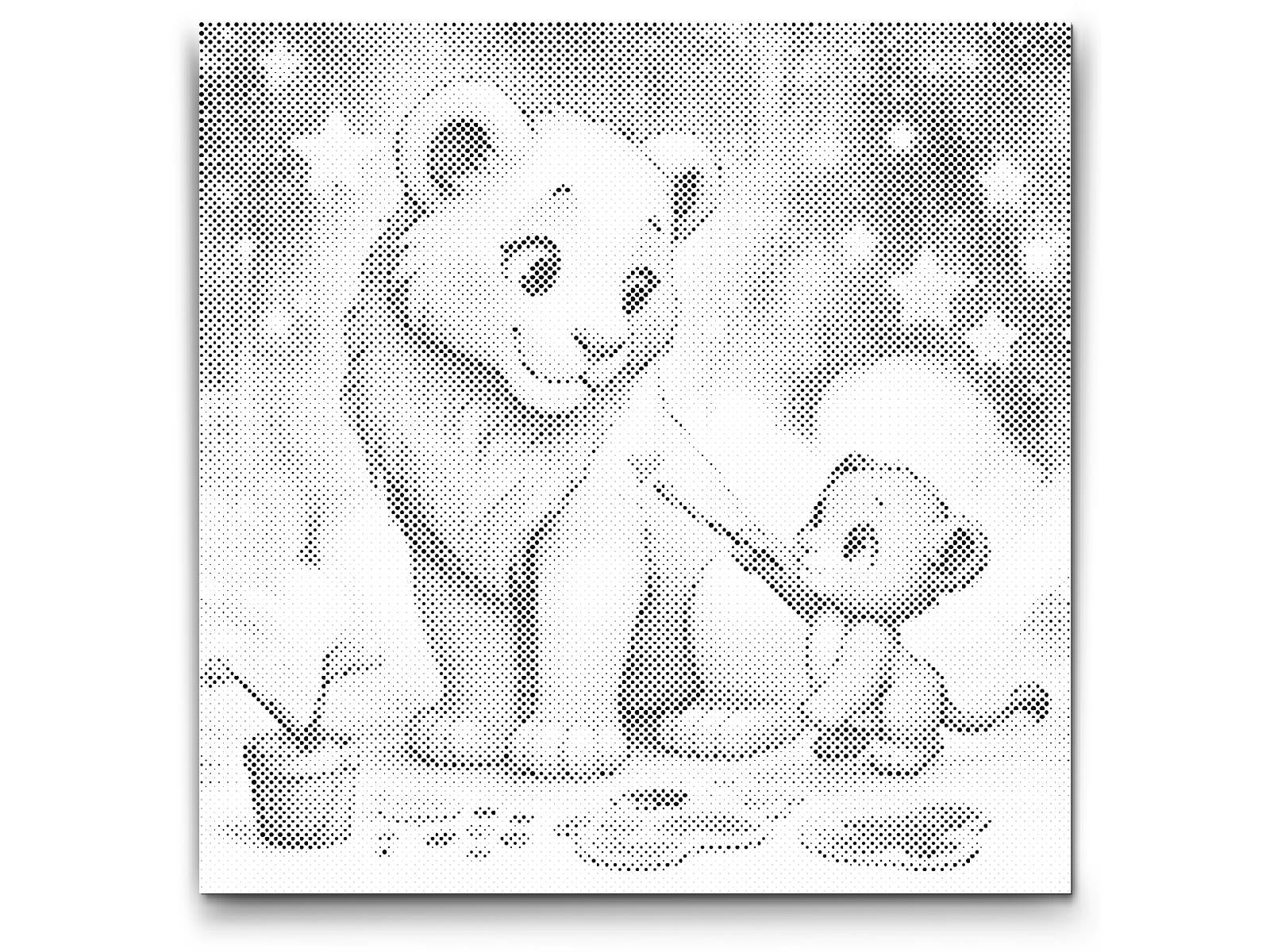 Peinture dans les nuages – lions - Dottingo
