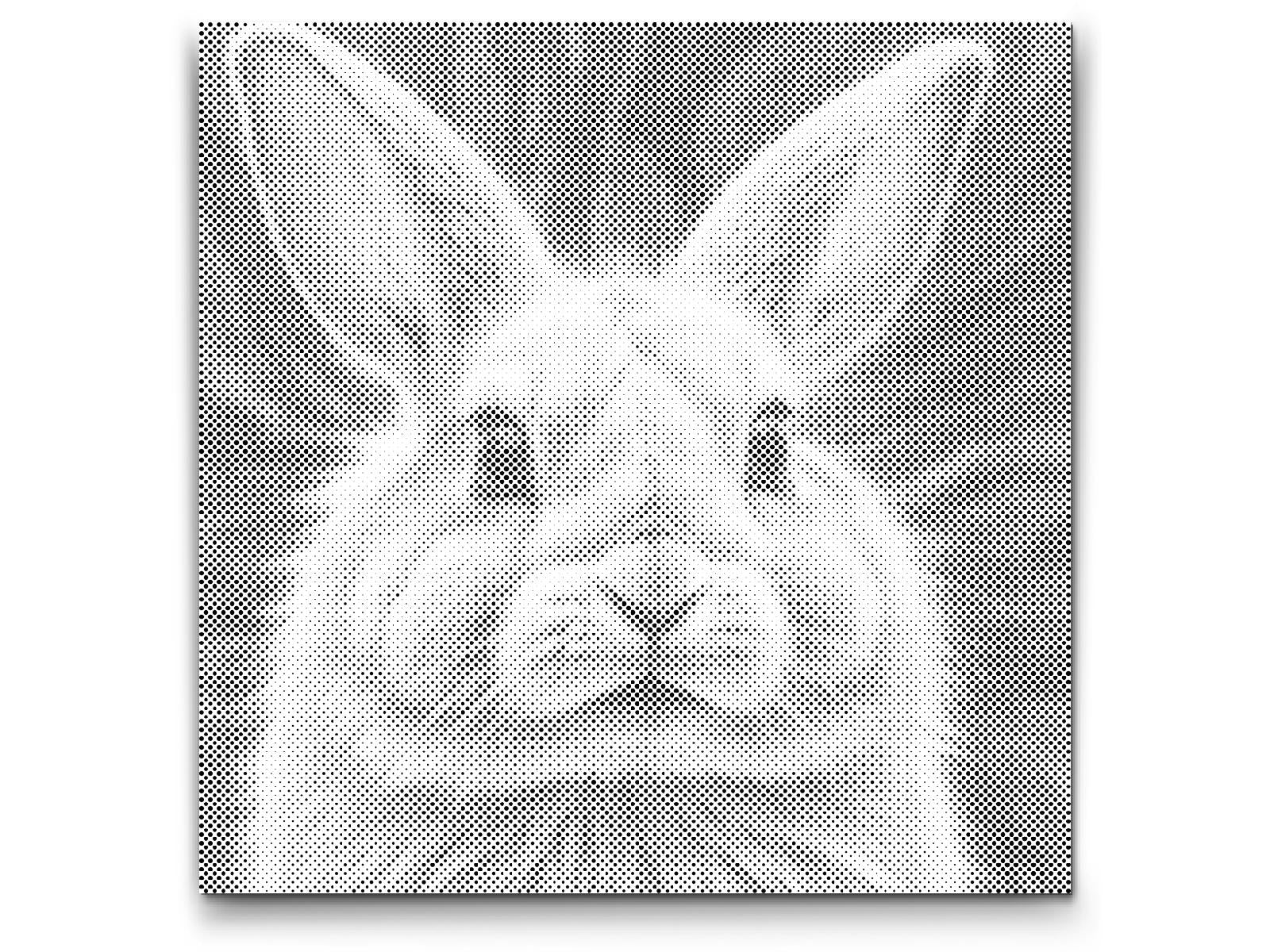 Lapin dans des tons de rose - Dottingo