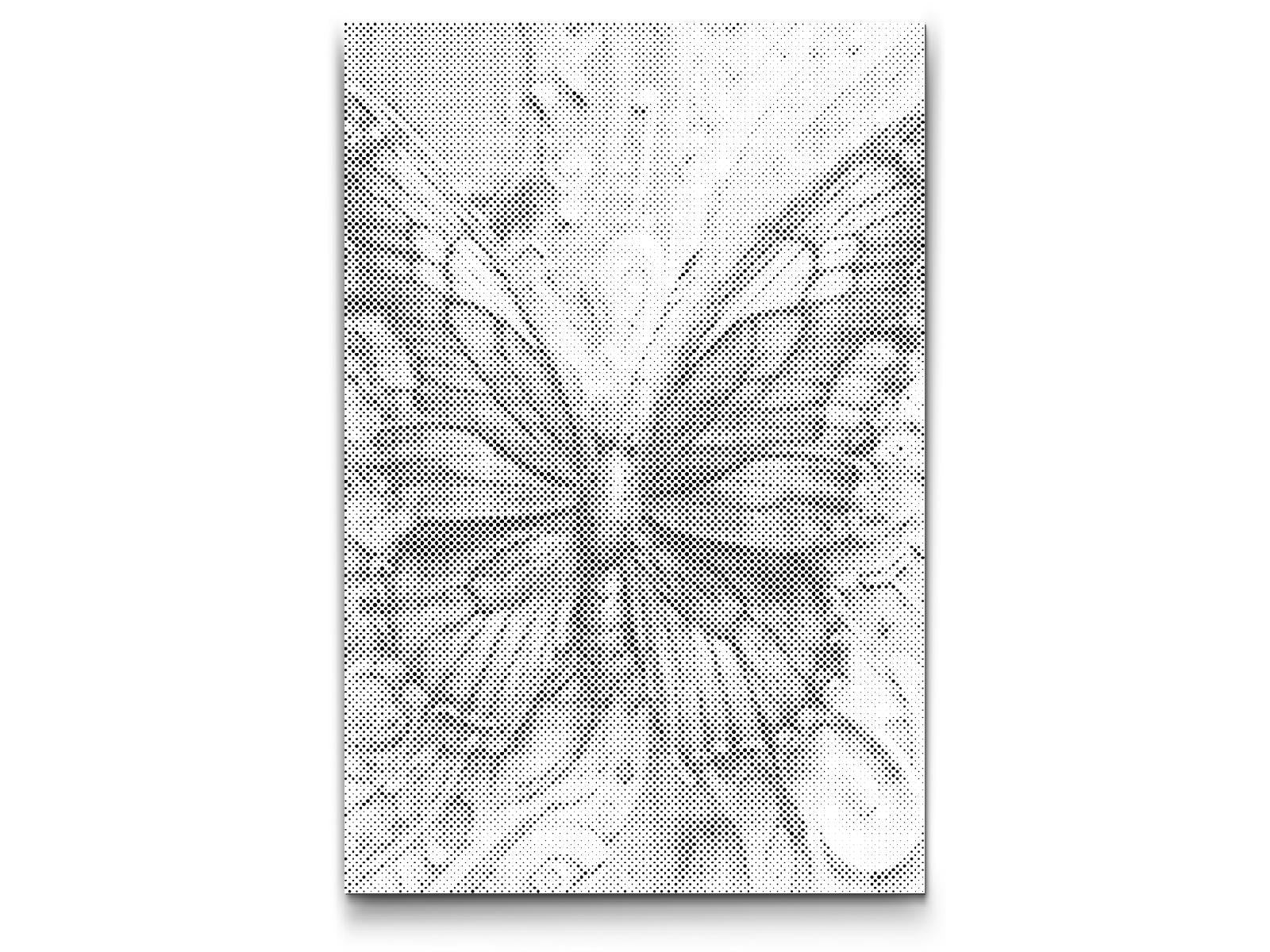Papillon dans des tons de turquoise foncé - Dottingo