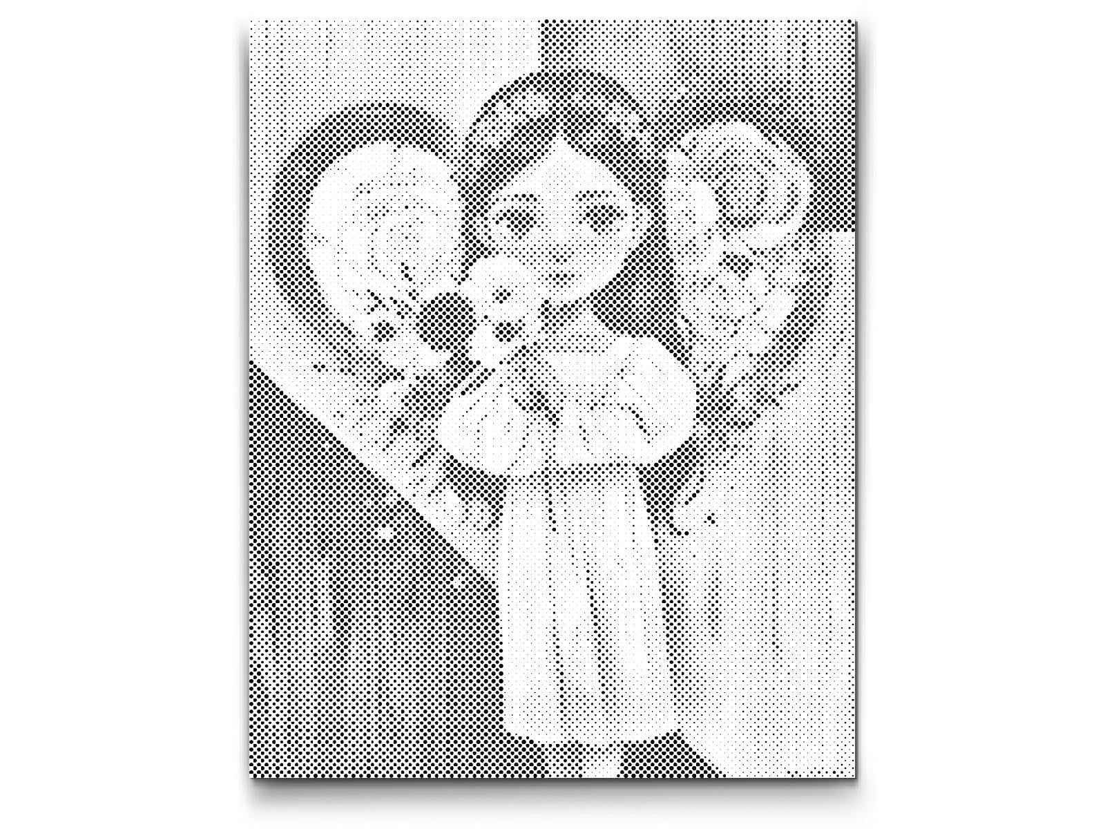 Ange avec un bouquet à la main - Dottingo