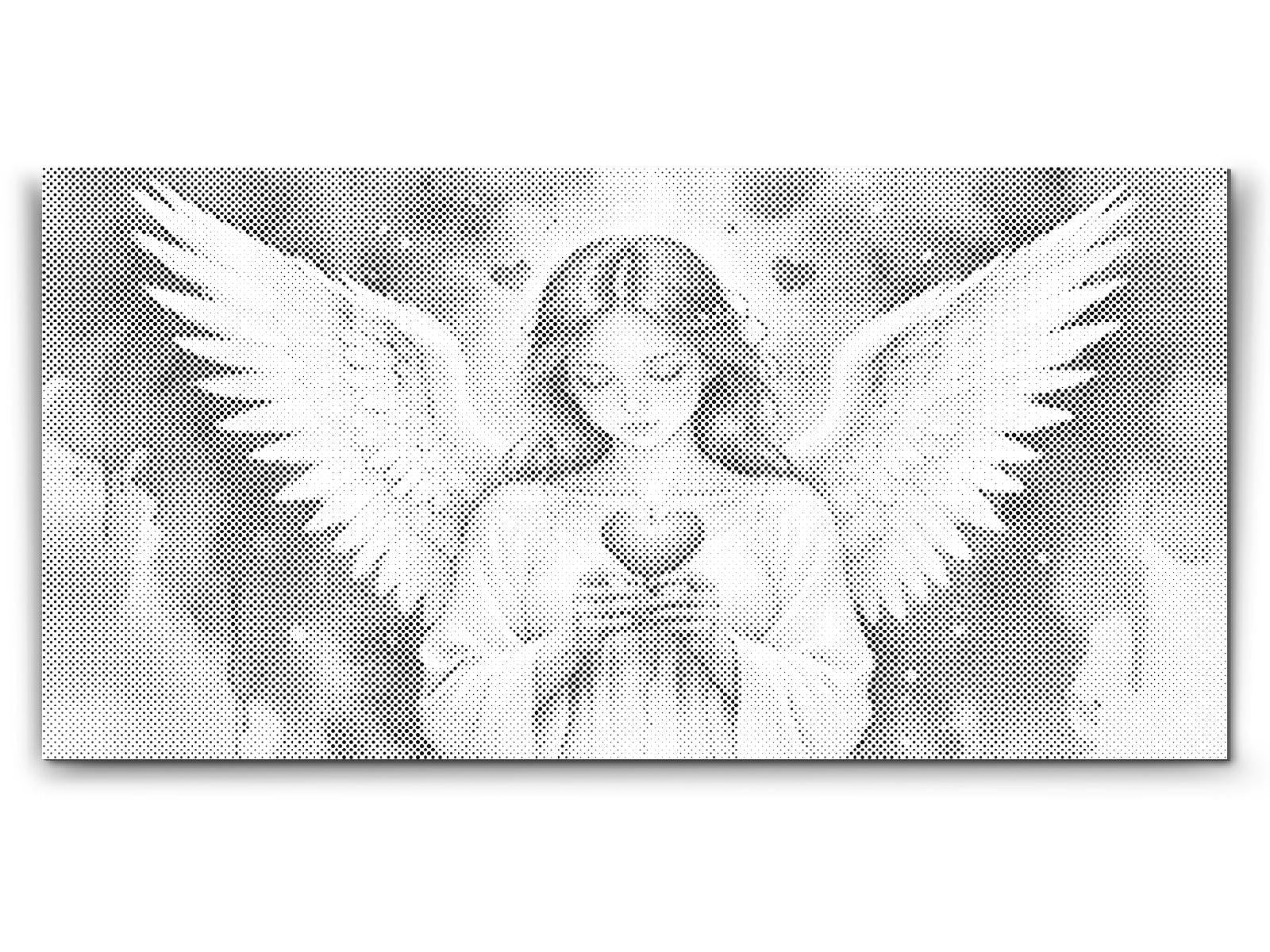 Ange avec bougie en forme de cœur - Dottingo