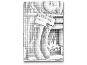 Chaussettes de Noël sur la cheminée - Dottingo