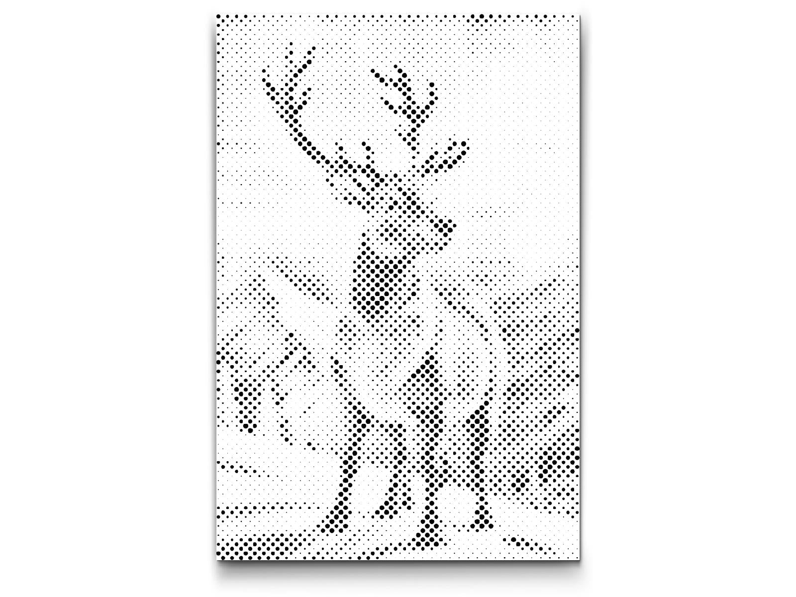 Cerf dans les montagnes enneigées - Dottingo