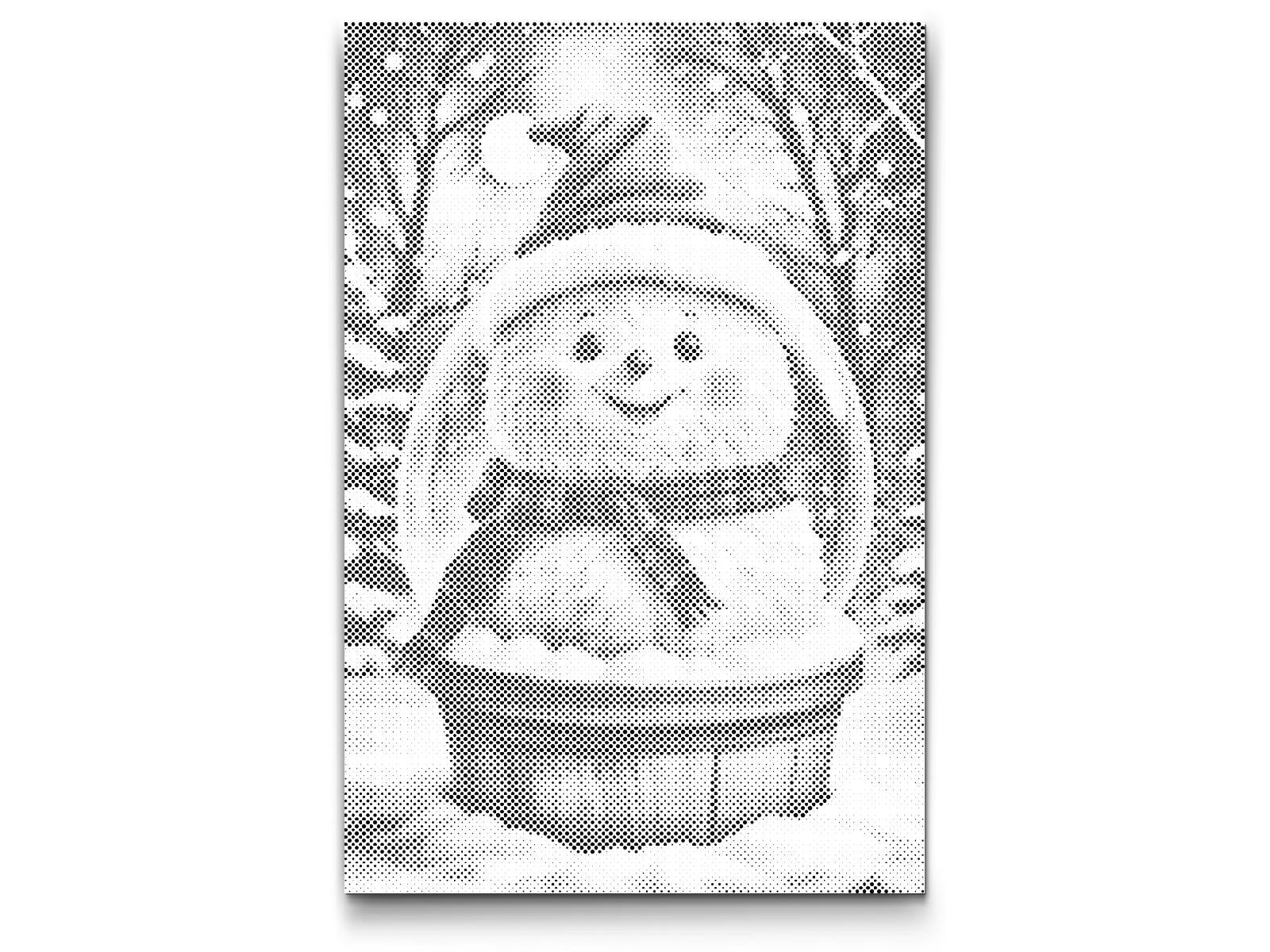 Boule à neige avec un bonhomme de neige - Dottingo