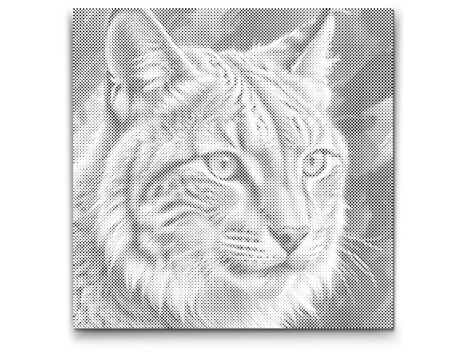 Lynx dans des tons de vert mat - Dottingo
