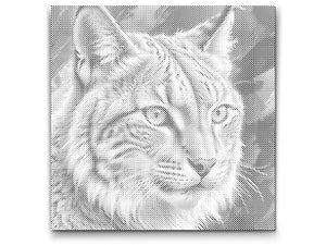 Lynx dans des tons de vert mat - Dottingo