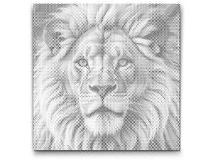 Lion dans des tons de rose - Dottingo