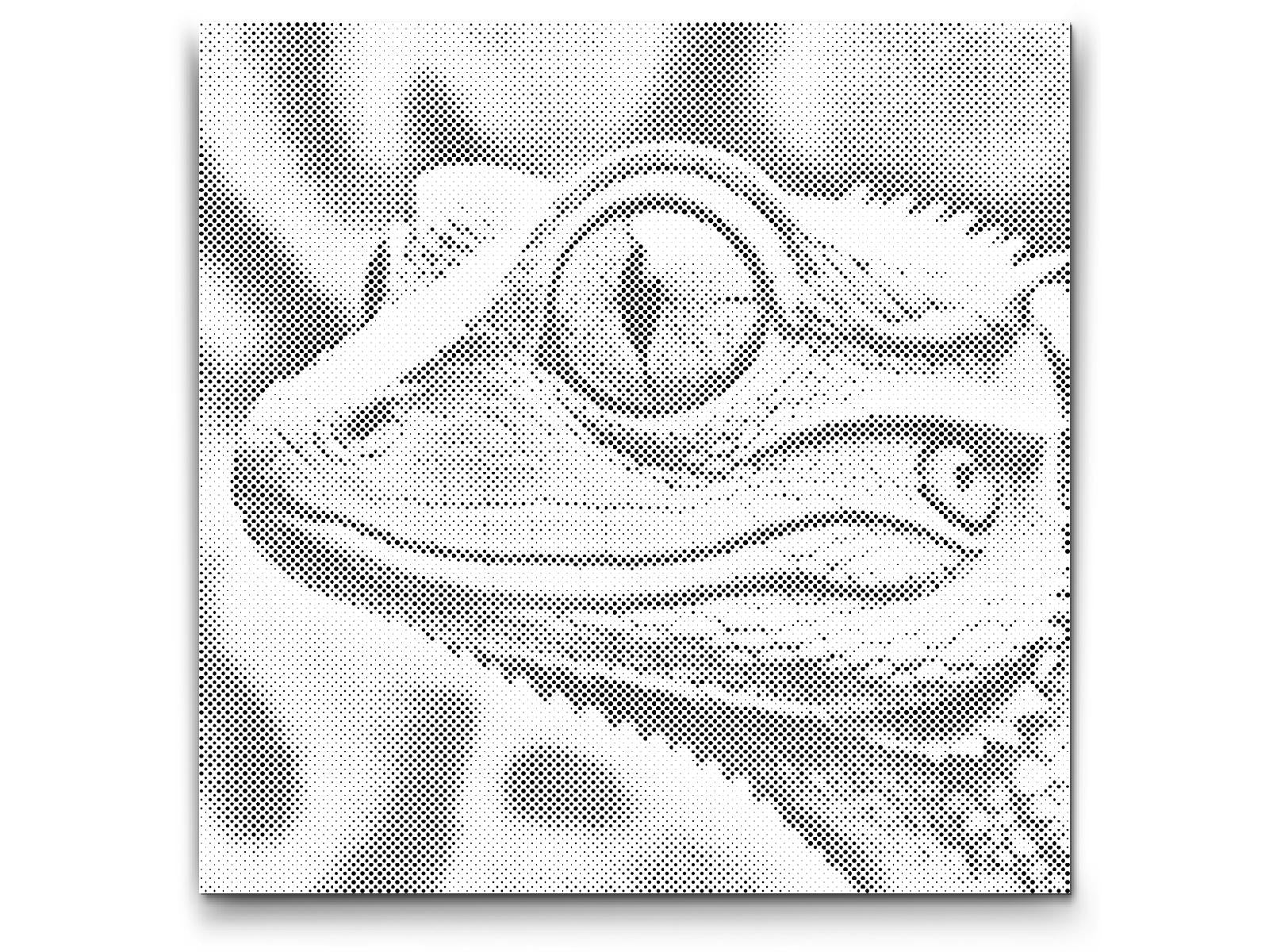 Lézard dans des tons de rose - Dottingo