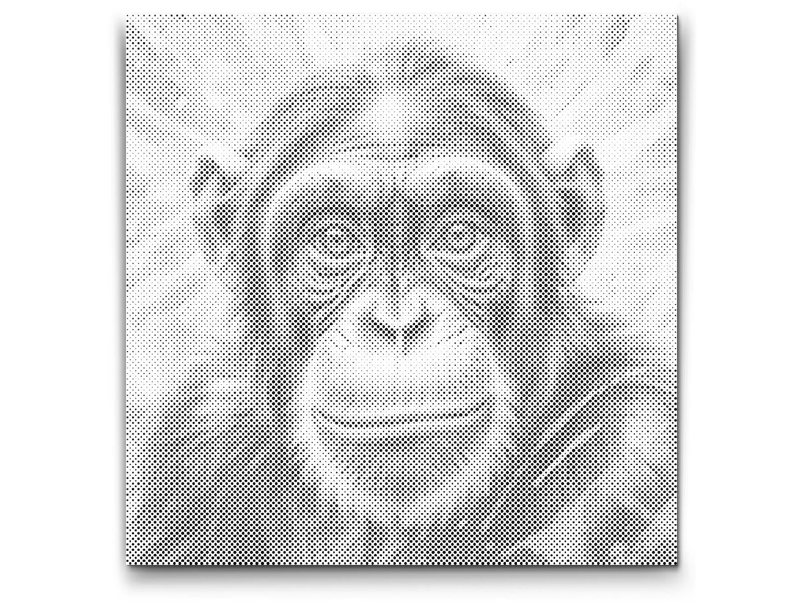 Chimpanzé dans des tons de rose - Dottingo