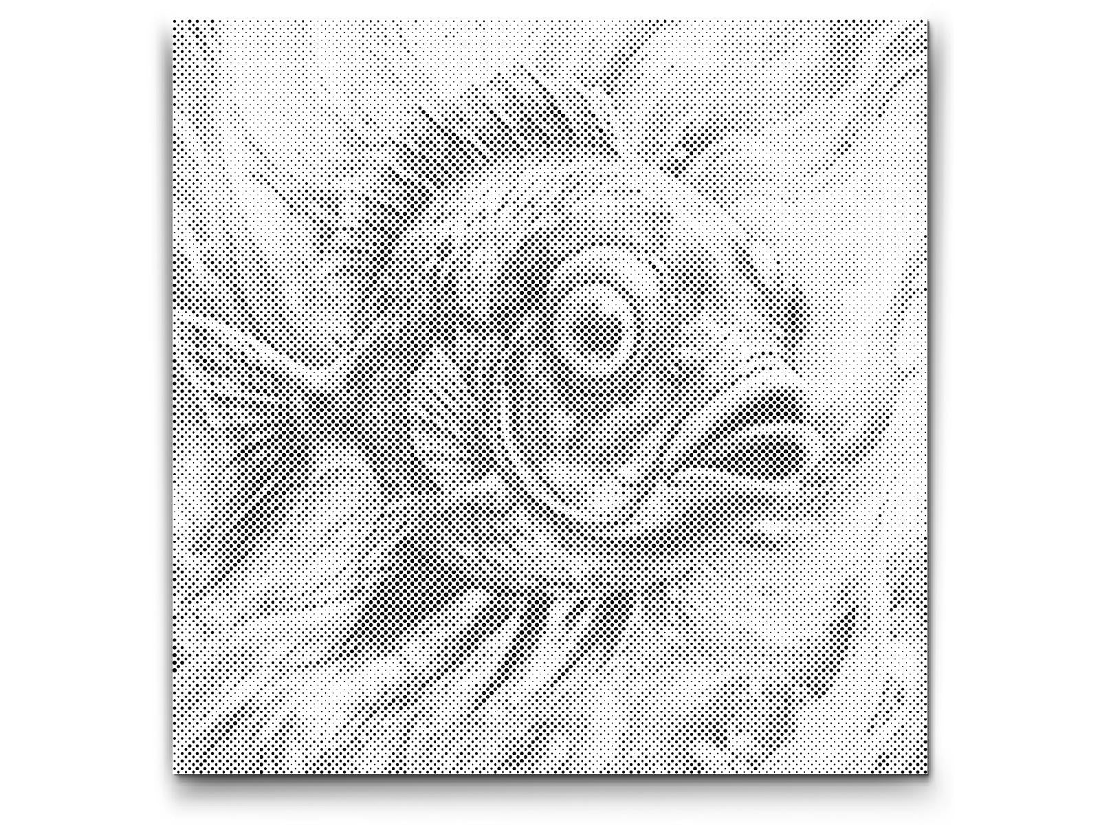 Poisson dans des tons de turquoise et orange - Dottingo