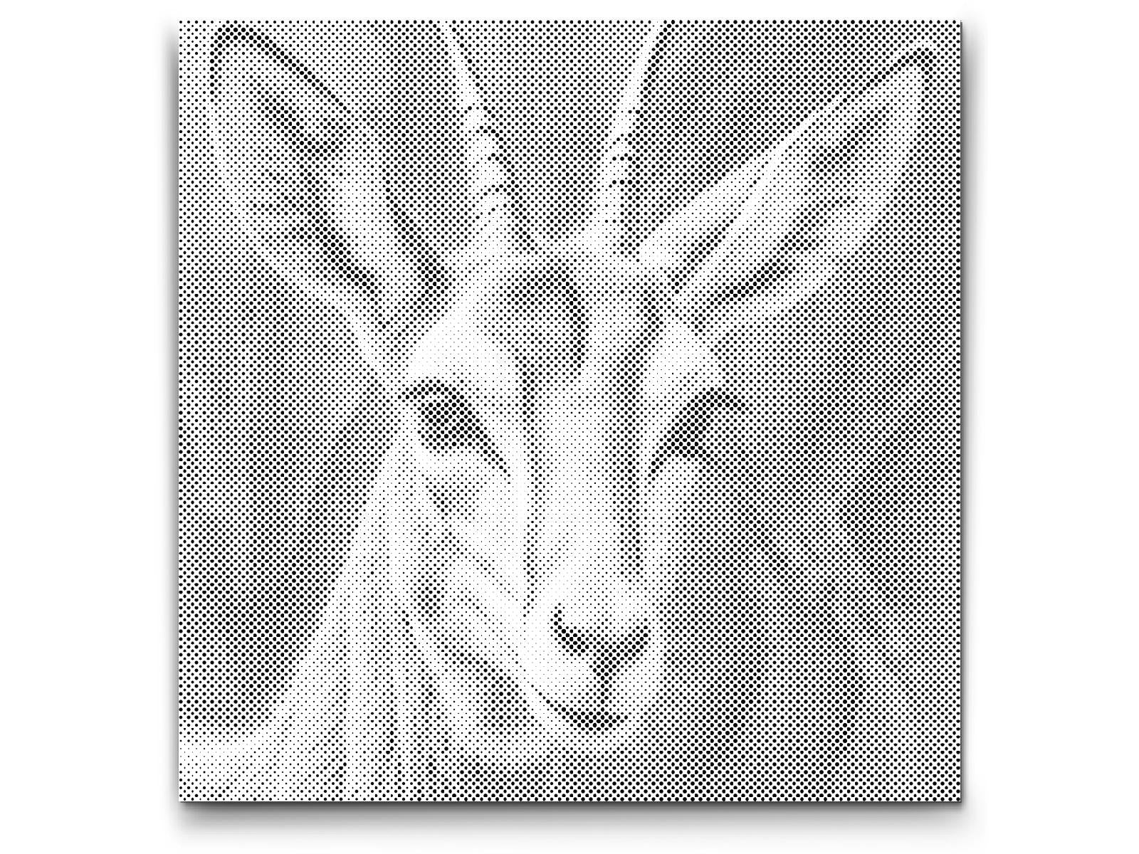 Gazelle dans des tons turquoise et orange - Dottingo