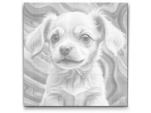 Chiot dans des tons de rose - Dottingo