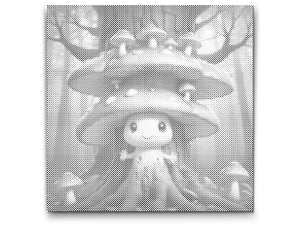 Un esprit de champignon dans un arbre - Dottingo