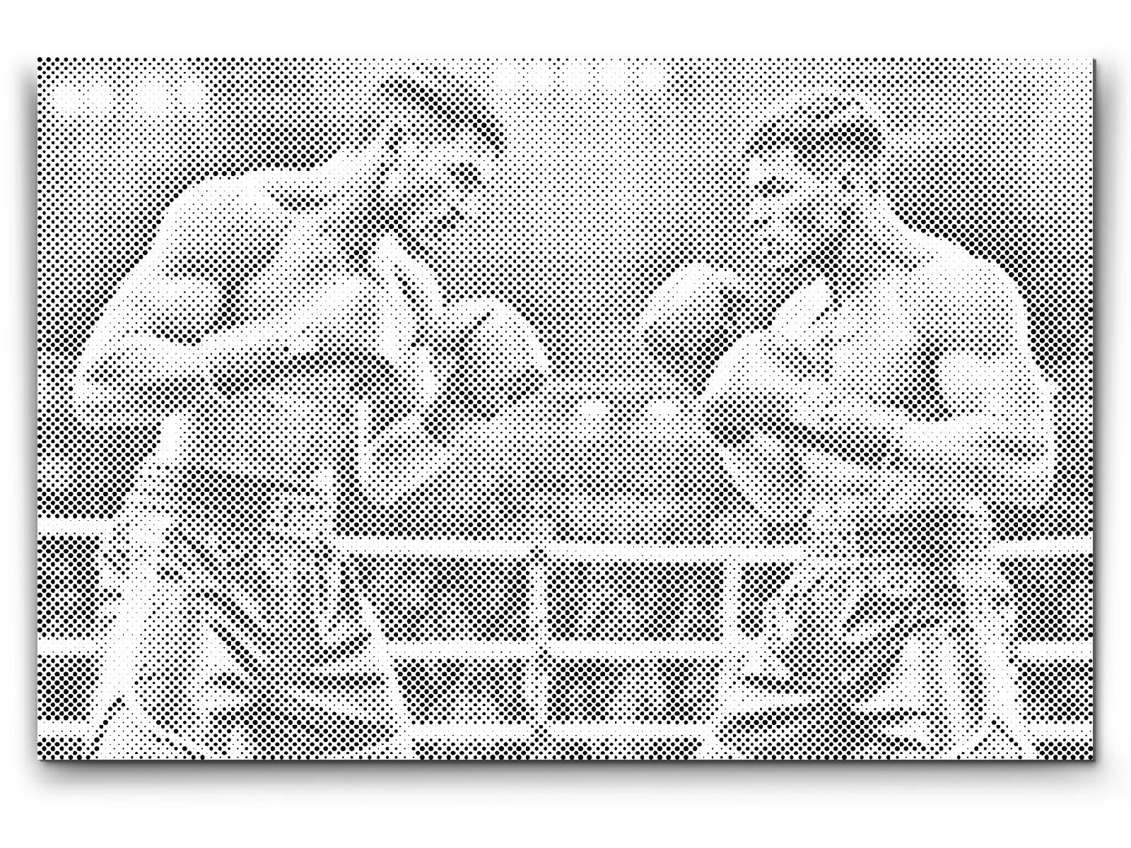 Boxers pendant un combat - Dottingo