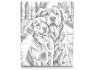Chiens amoureux - Dottingo