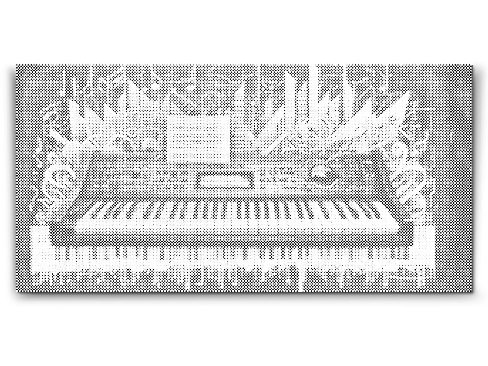 Touches de piano colorées - Dottingo