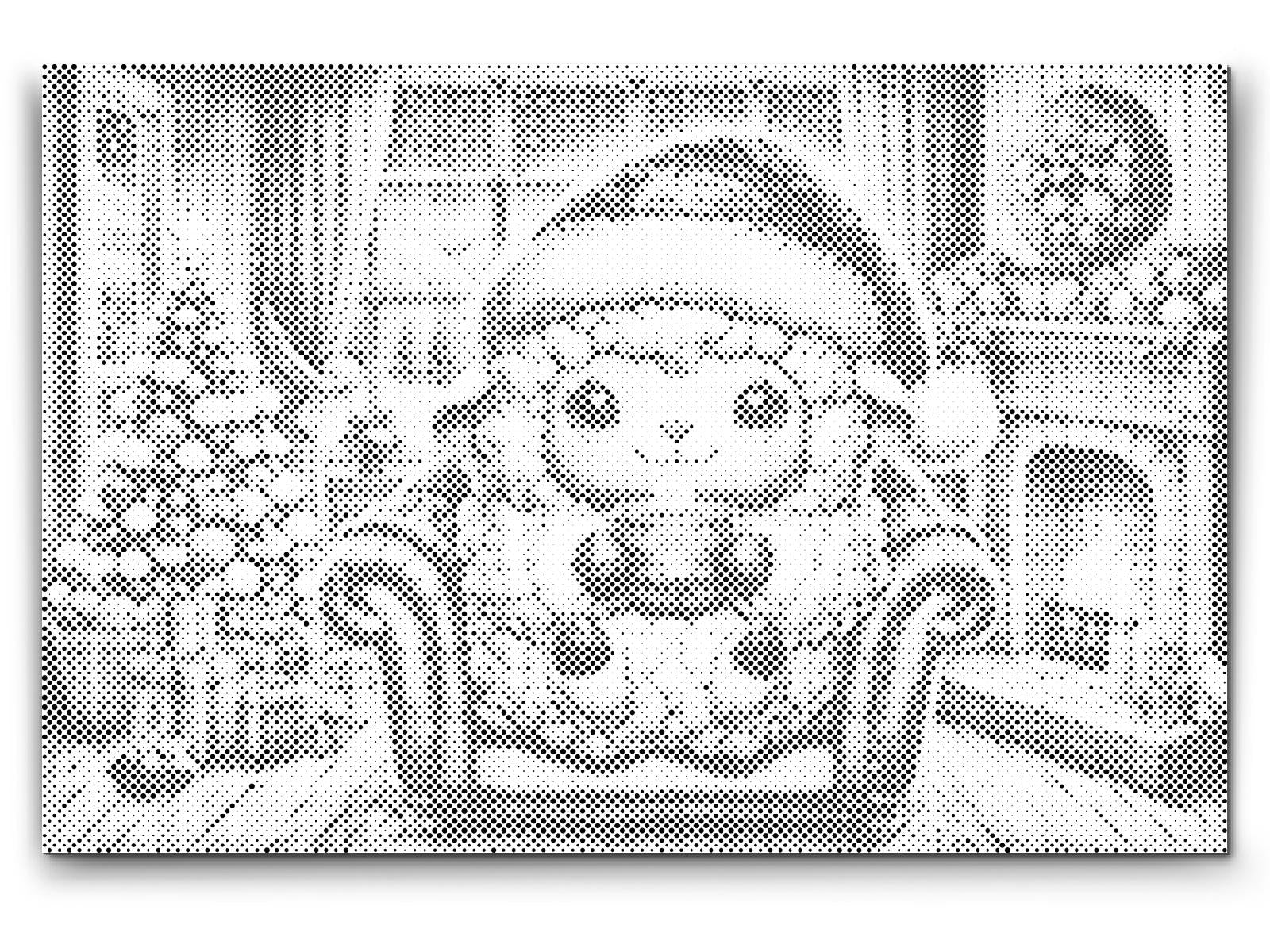 Mouton de Noël avec une tasse de café - Dottingo