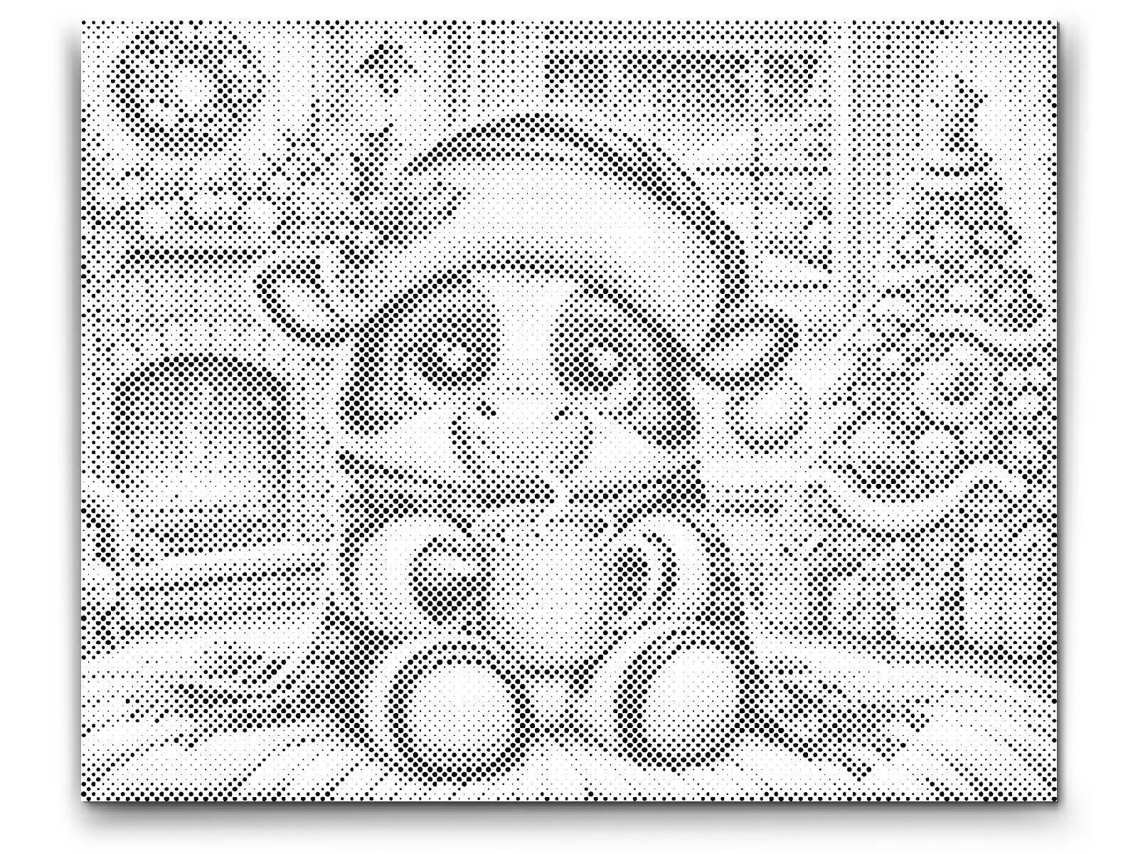 Vache de Noël avec une tasse de café - Dottingo