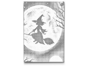 Silhouette de sorcière - Dottingo