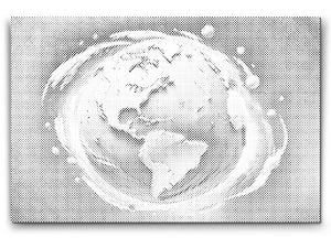 Planète Terre abstraite - Dottingo